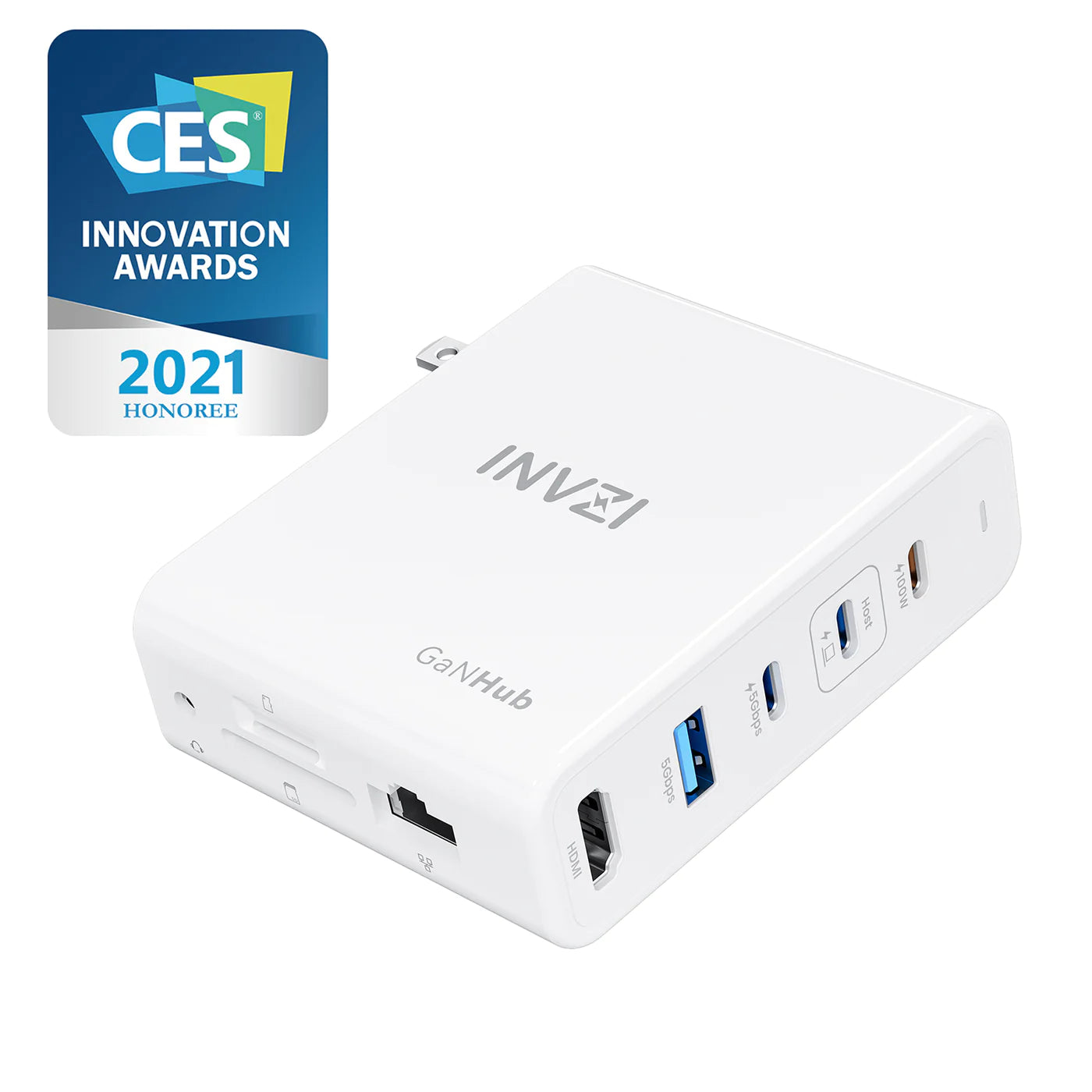 INVZI chargeur GaNHub 9-en-1 100 W - Power HUB® -  GaN USB-C